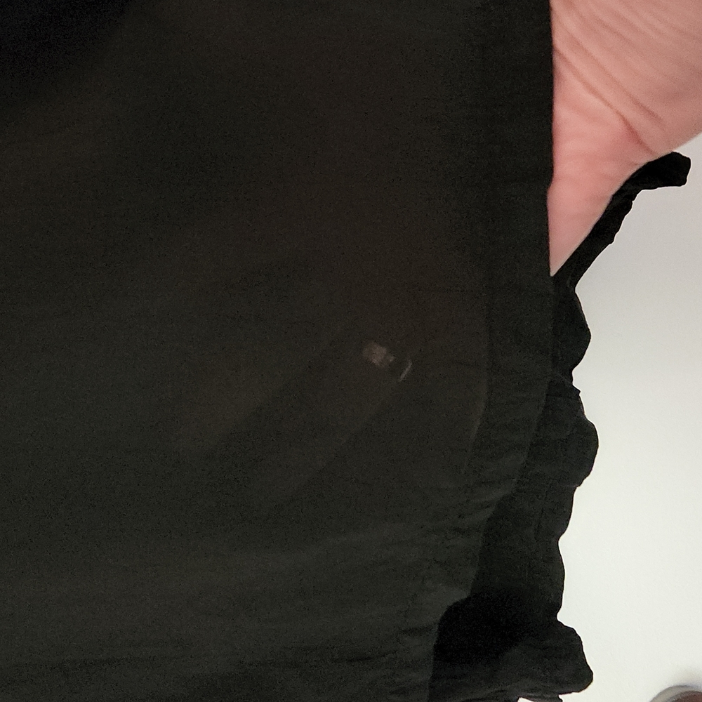 Cropped Double Layer Black Capris By Click - image 5